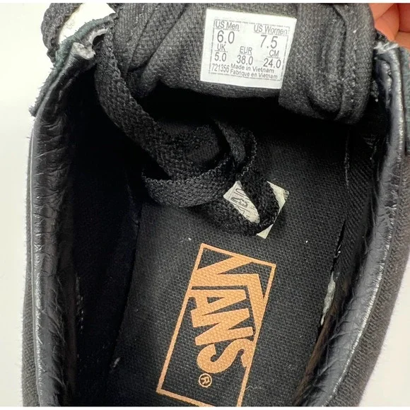 Vans Old Skool Platform Leopard Mens Size 6 Black Gum Athletic Shoes Sneakers - Picture 5 of 7